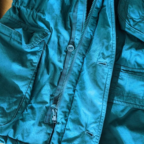 ๐ฅ Amazing VTG Retro Ivy Oxford Green Winter Jacket Coat with Plaid Lining๐ฅ - Picture 5 of 16